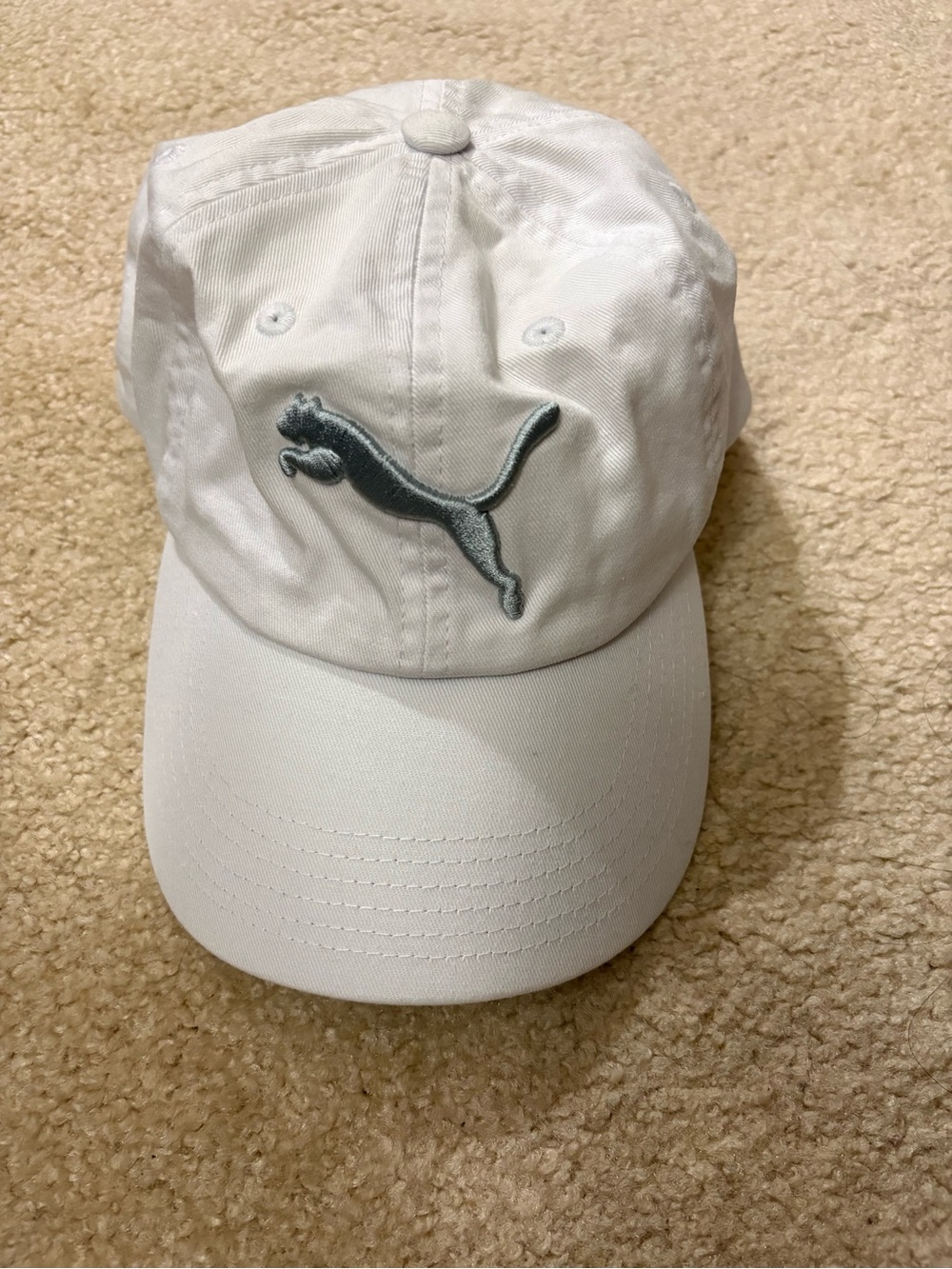 Puma Women’s Hat with Logo, White & Gray
